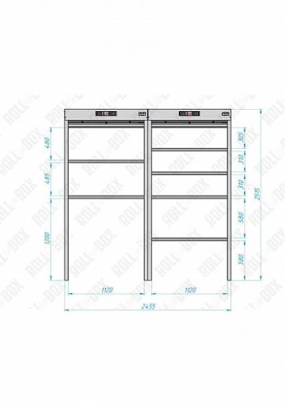 Роллетный шкаф ROLL-BOX SIMPLE Plus 24.08.24.V2-2