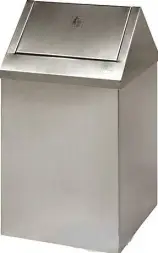 Урна Эклипс Лайт, 360х360х700 мм, шлифованная 60 л
