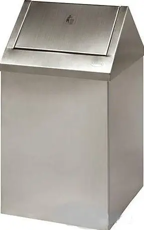 Урна Эклипс Лайт, 360х360х700 мм, шлифованная 60 л