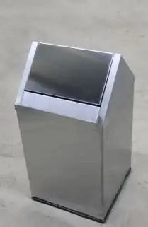 Урна Эклипс Лайт, 360х360х700 мм, шлифованная 60 л