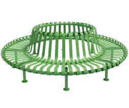 Скамейка стальная круглая «Вертикаль»