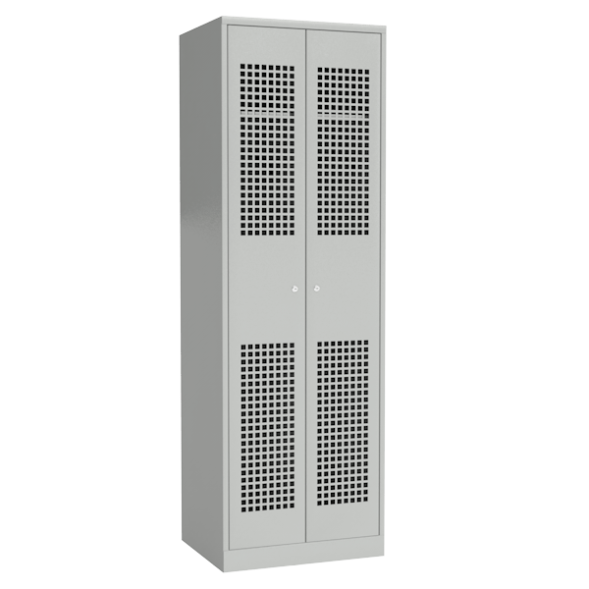 Металлический шкаф для одежды перфорированный [12751]