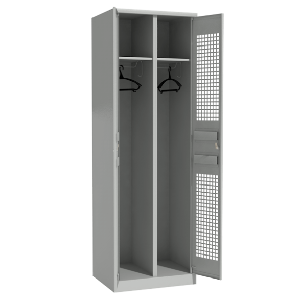 Металлический шкаф для одежды перфорированный [12751]