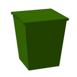 МК-103 Бак мусорный 1,5 мм с крышкой