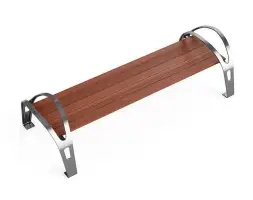 Скамейка стальная «Техно» без спинки 1,2 м