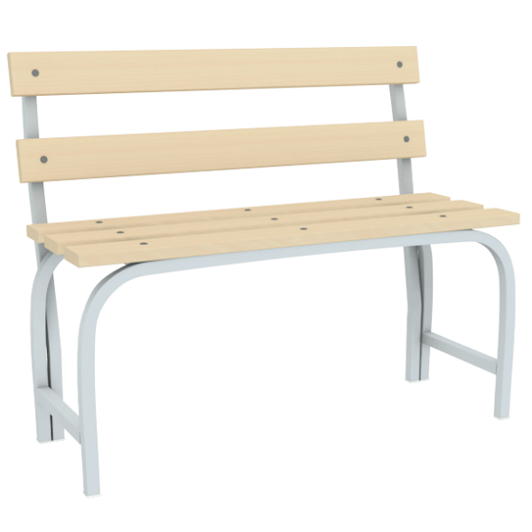 Гардеробная скамья со спинкой 1000 [13553]