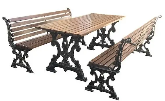 Комплект садовой мебели «Ампир» 1,5 м (с банкетками)