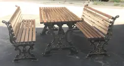 Комплект садовой мебели «Ампир» 1,5 м (с банкетками)