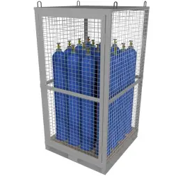 Контейнер для газовых баллонов КДР-16 1040x1135x920 мм Серый