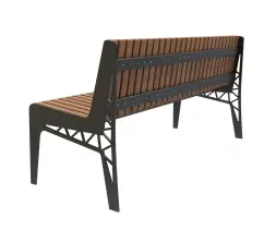 Скамейка стальная «Бургундия» 0,6 м