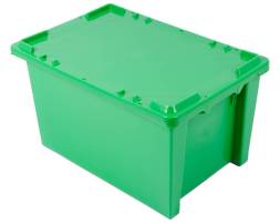 Пластиковый ящик 600х400х320 конусный с крышкой