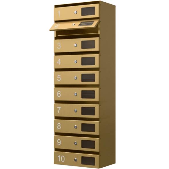 Почтовый ящик 10-секционный серия Ультра [12155]