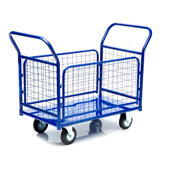 Тележка платформенная Стелла-техник КПО-300-С-200-И, с бортами, 600х1000мм