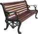 Скамейка чугунная «Аллея» 0,6 м (кресло)