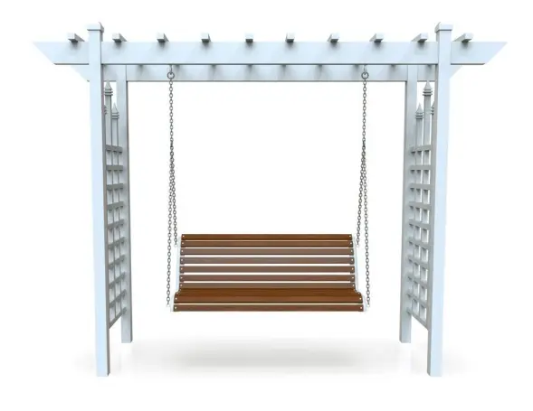 Качели садово-парковые «Зимний сад белые»