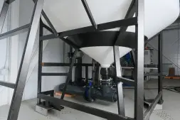 Емкость ЦКТ 3000 л с патрубком 90мм с фланцем под плотность до 1,5 г/см³ белая