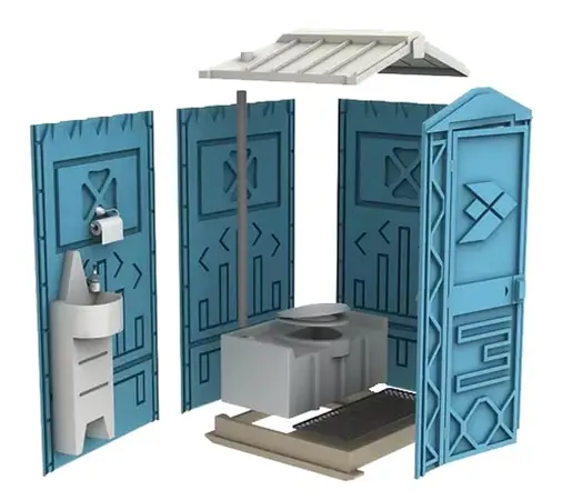 Мобильная туалетная кабина ЛЮКС ECOSTYLE