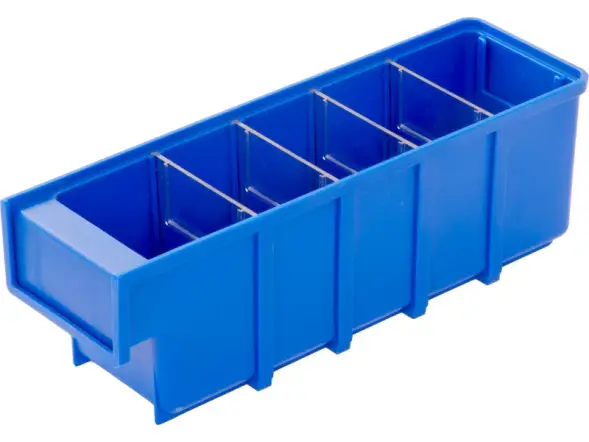 Контейнер полочный пластиковый, 300x92x100 мм, 2.76 л, синий [6005]