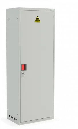 Шкаф для газовых баллонов ШГР 40-2-4(2x40л) 1631x600x385 мм Светло-серый