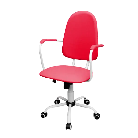 Кресло для персонала КР14(1) красное [11258]