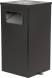 Урна для мусора металлическая Квадро-13, 80 литров, черный