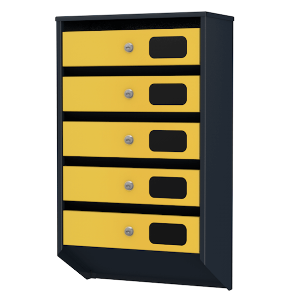 Ящик почтовый на 5 квартир серия Базис Элит  [11759]