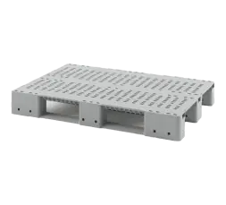 Усиленный перфорированный поддон на трёх полозьях 1200x800x150 без бортика