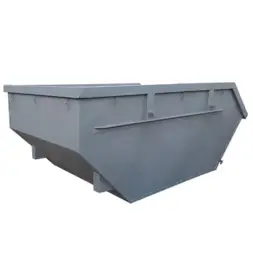 Металлический бункер 7 м3 открытый (2-3 мм) Серый