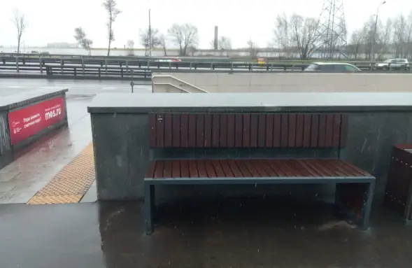 Скамейка стальная «Вижен» 1,5 м