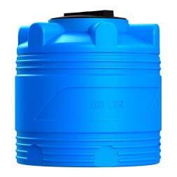 Бочка (емкость) пластиковая вертикальная с крышкой, 200 л, зеленый [TV200S2]