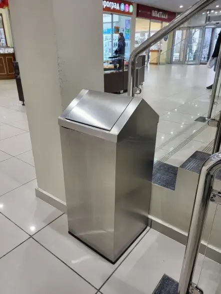 Урна для торговых центров КРИСТАЛЛ, 180 литров