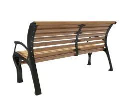 Скамейка чугунная «Голландия» с подлокотниками 3,0 м (3 опоры)