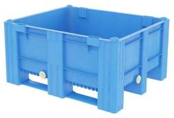 Большой пластиковый контейнер Type 1000-ACE 460, Solid, 3 runners WITH HOISTING GRIPS AND DRAINAGE