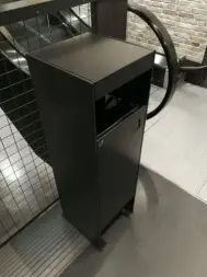 Урна-пепельница Симферополь, 300х300х998 мм, покраска по RAL, с емкостью 50 л