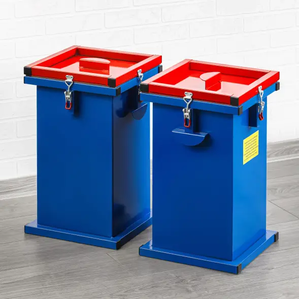 Контейнер герметичный специализированный вертикальный для битых ламп и термометров ГСК 1250, 1250х350х350 мм