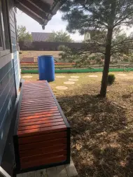 Скамейка стальная «Вижен» без спинки 2,1 м