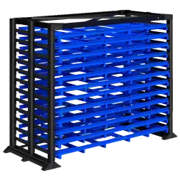 Стеллаж с модульными кассетами 3100x3700x1700 [9965]