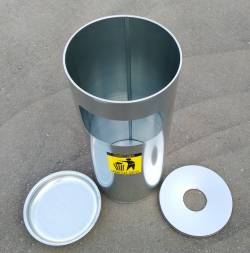 Корзина для мусора оцинкованная СПЛИТ (К-300 Цинк)