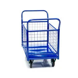 Тележка платформенная Стелла-техник КПО-500С-160-К, с бортами, 650х1150мм