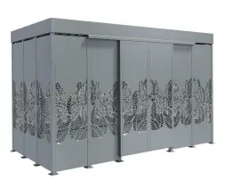 Контейнерная площадка «Бункер» стальная 6,7 м (на 4 контейнера)