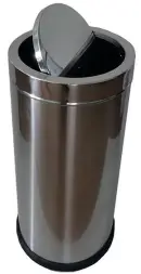 Урна Ву-Тенг, 365х830 мм, шлифованная, кольцо под пакет, 80 л