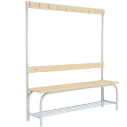 Скамья односторонняя с полкой под обувь [13567]