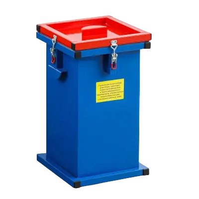 Контейнер герметичный специализированный вертикальный для битых ламп и термометров ГСК 1550, 1550х450х450 мм