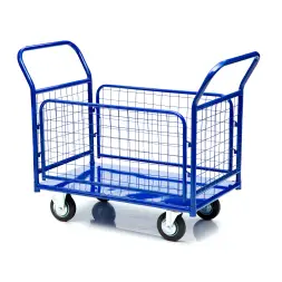 Тележка платформенная Стелла-техник КПО-500С-200-К, с бортами, 650х1150мм