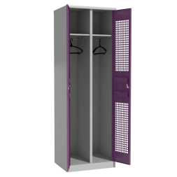 Секционный шкаф с цветными перфорированными дверцами [12969]