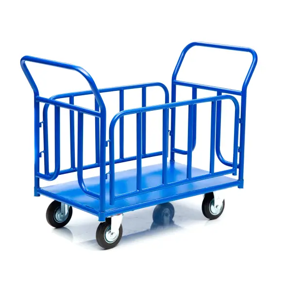 Тележка платформенная Стелла-техник КПО-500Т-125-К, с бортами, 800х1200мм