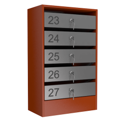 Почтовый ящик на 5 ячеек серия Эталон [12070]