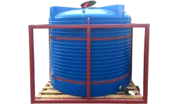 Металлическая кассета одинарная для установки бочки Т 4500 л на агротехнику или грузовой автотранспорт