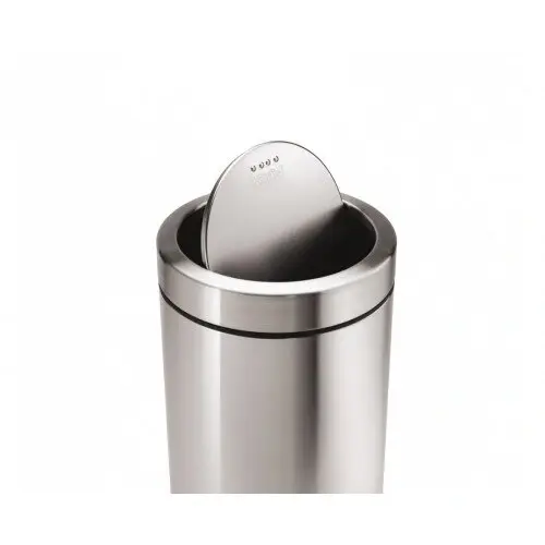 Урна Ву-Тенг, 250х400 мм, шлифованная, кольцо под пакет, 19 л