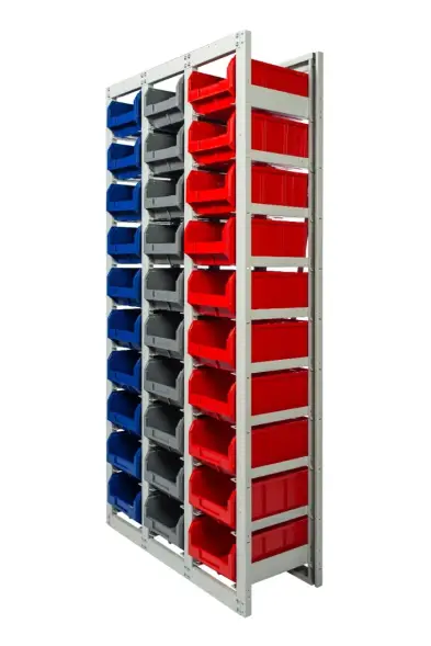 Стеллаж с направляющими стационарный Стелла-техник CP-3 , 1 основная и 2 дополнительные